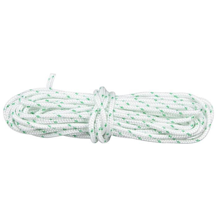 FLAGLY Corde Nylon Premium 5 Mm X 14 M – Corde Indéchirable Résistante UV Et Intempéries Pour Mât De Drapeau Et Usage Extérieur