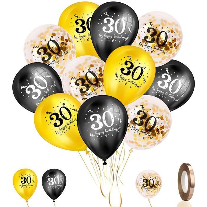 Kit De Décoration Fête Enfant - 30 Ballons En Latex Multicolores - Idéal Anniversaire, Jardin, été - Facile à Gonfler Et Décorer