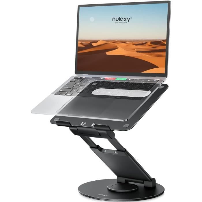 Nulaxy Support télescopique rotatif à 360° pour ordinateur portable ...