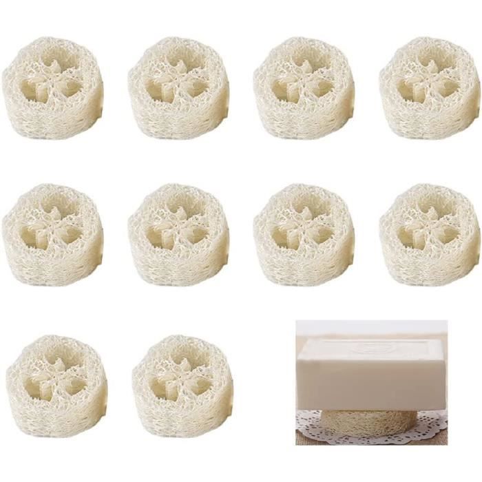 Tapis De Bain En Luffa Naturel - 6 Pièces Anti-Dérapant Pour Savon - Écologique Et Anti-Bactérien