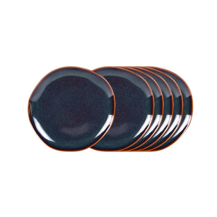 Assiette à dessert Symphony bleu 21 cm (lot de 6) - Table Passion Assiette à dessert Symphony bleu 21 cm (lot de 6) - Table Passion