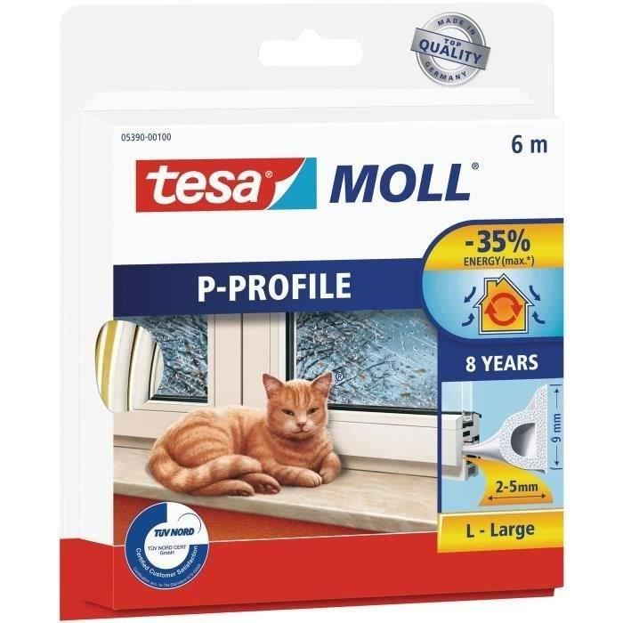 TESA Bourrelet caoutchouc Profile 6x9 mm 6