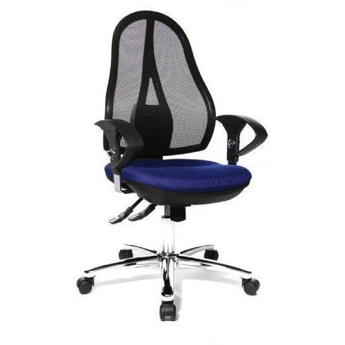 topstar op290ug26 open point sy deluxe chaise de bureau bleu 48 x 48 x 111 cm
