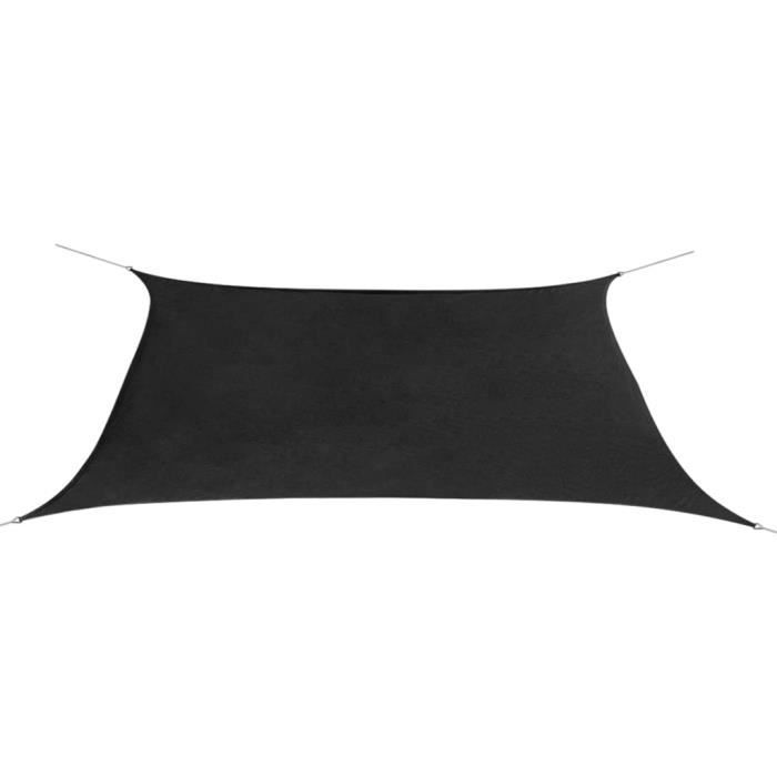 vidaXL Parasol en tissu Oxford rectangulaire 2x4 m Anthracite