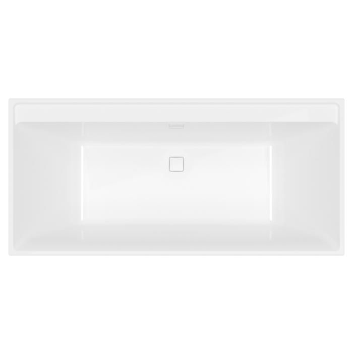 Baignoire droite 190 x 90 VILLEROY & BOCH Collaro acrylique avec vidage et trop plein - vue 2