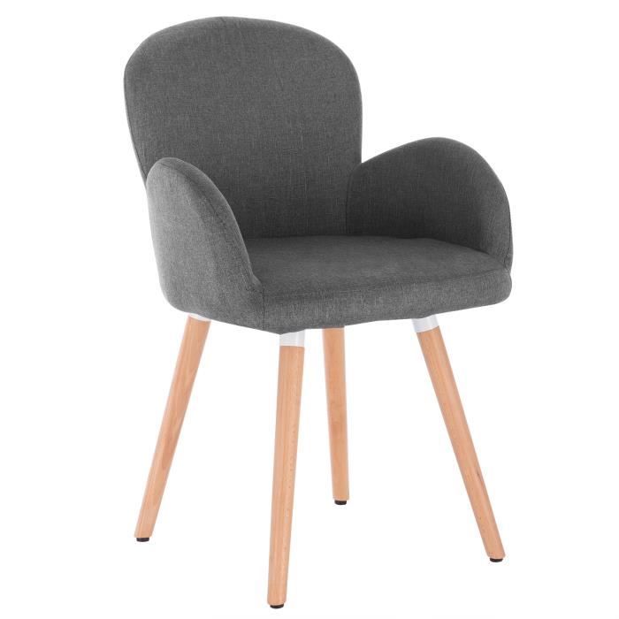 WOLTU Lot de 4 Chaises de Salle /à Manger Assise rembourr/ée en Velours Pieds en m/étal,Chaise de Cuisine Gris Clair BH212hgr-4