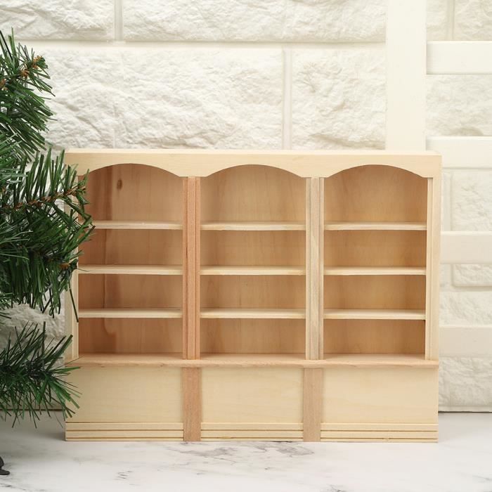 Bibliothèque miniature en bois contre l'anxiété, secouez votre anxiété, jouets de bureau anti-stress, vitrine, décoration de bureau