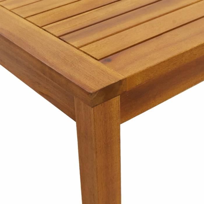 far - table de jardin 110x55x67 cm bois d'acacia solide - dx0260