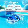 AREBOS Robot de piscine automatique | Poolrunner pour piscines jusqu'à max. 50 m³ | Aspirateur de piscine | 2 modes de nettoyage-1