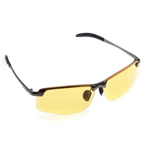 Sur-lunettes Anti-éblouissement Straße Tech - Pour Conduite De Nuit Et Vision HD - Monture Noire Ronde