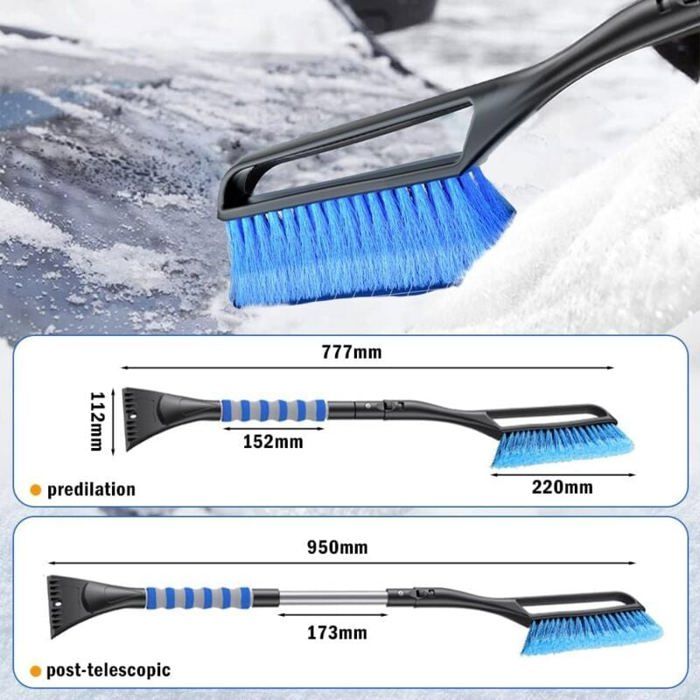 Grattoir à Glace Voiture 23 Cm – Manche Ergonomique – Pour Pare-brise, Congélateur, Camion - 13