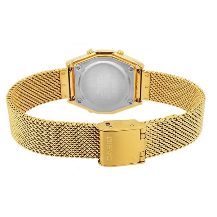 Casio Femmes Digital Quartz Montre avec Bracelet en Acier