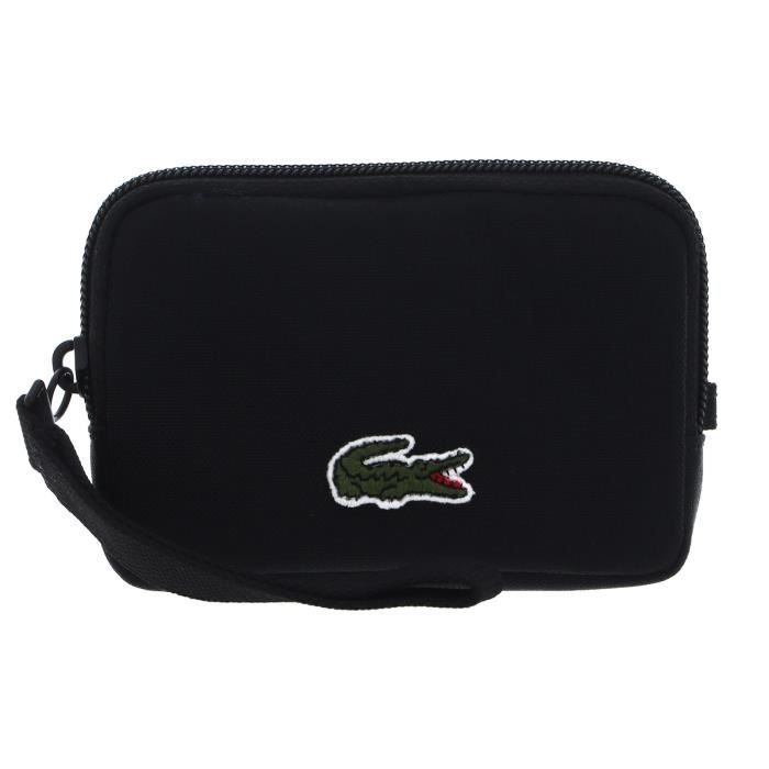 LACOSTE Neocroc Zip Wallet Noir 241456 etui pour carte de credit porte carte noir Cdiscount Bagagerie Maroquinerie