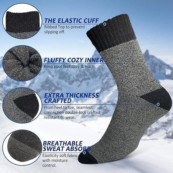 Chaussettes best sale thermiques homme