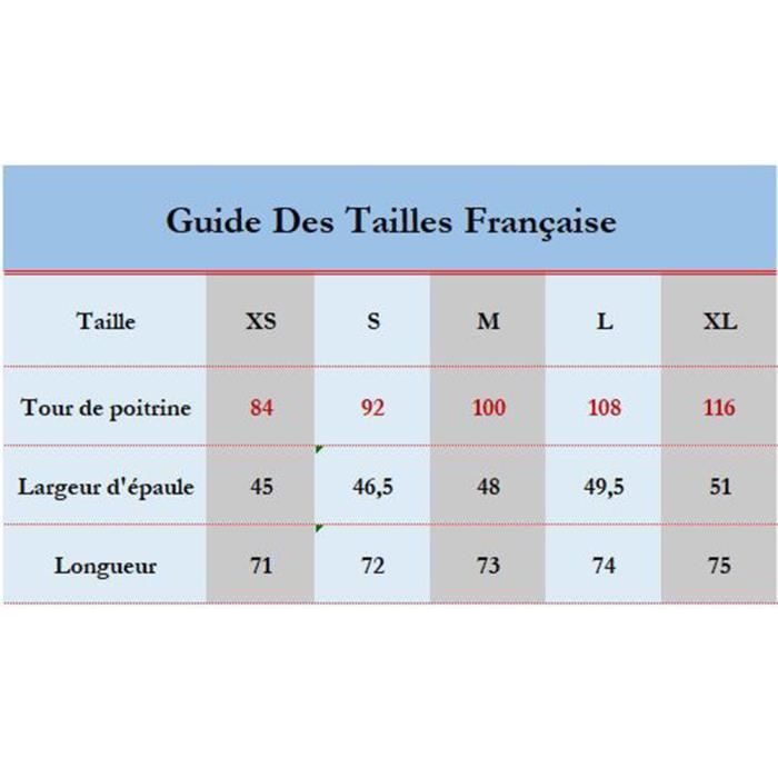 Chemise homme taille 45 46 correspondance online