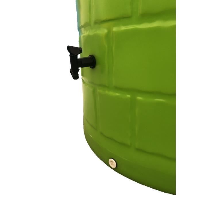 Récupérateur d'eau de pluie décoratif en polyéthylène 340 L - Plast'Up