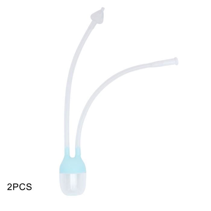 Nettoyeur Nasal Pour Bébé – Embout Flexible, Bouchon Hygiénique – Pour Déboucher Le Nez En Douceur (Blanc)