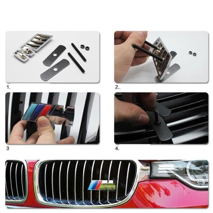 2 x pour BMW M Pack M POWER autocollant set sticker symbole tuning logo
