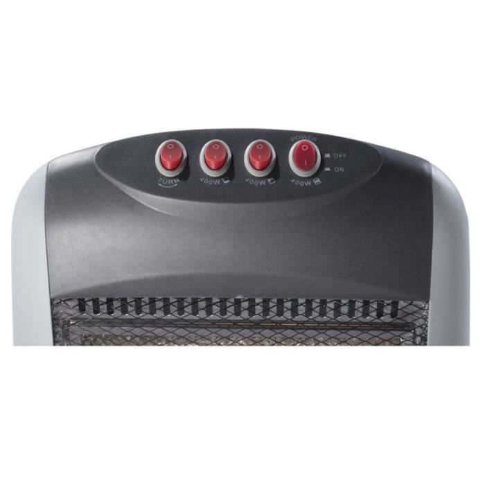 Chauffage électrique Sur Pied Aigostar – PTC 2000W, Oscillation 70°, écran Tactile, Télécommande, Minuterie 24h