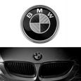 Lot de 7 BMW Carbone Noir Logo Emblème 82mm Capot 74mm Coffre Centre de roue Enjoliveur-2