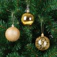 Lot de 102 boules et décorations de Noël intérieur décoration sapin Boules pour sapin étoiles-2