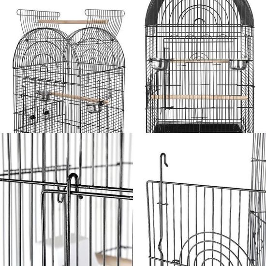 Grande Cage À Oiseaux Cage Oiseau Sur Pied Volière Pour Oiseaux Volière  Interieur Extérieur Avec Pied Pour Perroquet-Perruch[x217] - Cdiscount  Animalerie