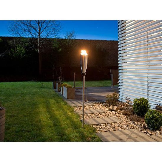Torche De Jardin En Acier Inoxydable Eros 650 Ml Achat Vente Torche De Jardin En Acier Cdiscount