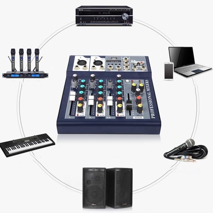 Console numérique professionnelle pour PC, contrôleur de centre commercial  numérique, son audio, carte de table Assad, T24 canaux