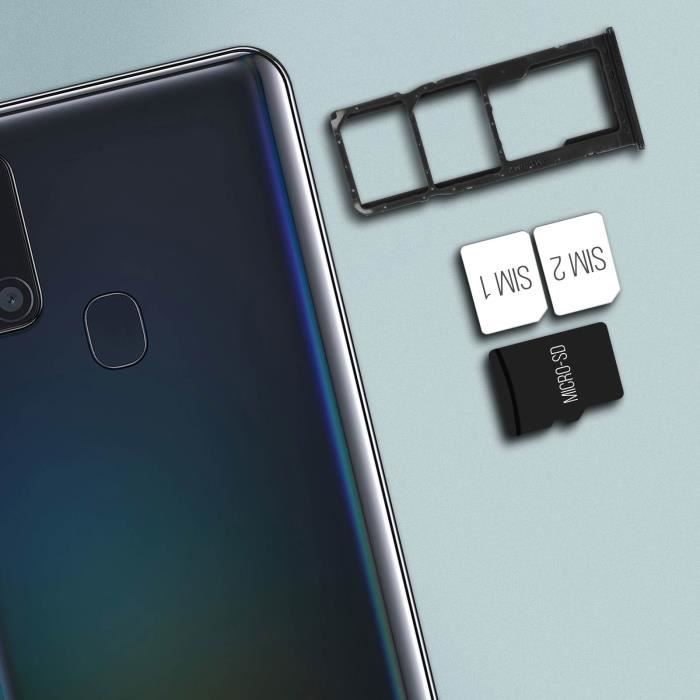Tiroir Carte SIM + Tiroir Carte Micro SD pour Samsung Galaxy A10 (Noir