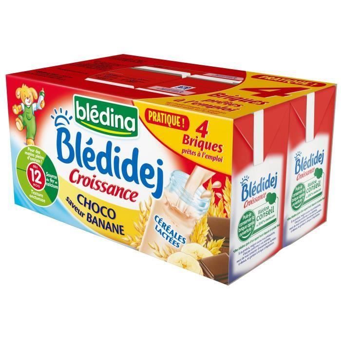 Bledidej Croissance Choco Saveur Banane , Dès 12 Mois, - Bledina - 1068 g