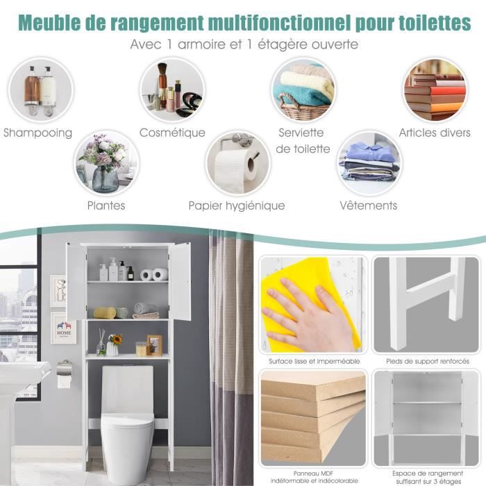 Support De Rangement Multifonctionnel Pour Articles De Toilette
