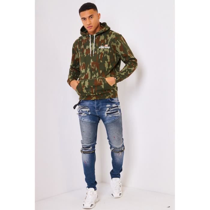 Sweat Primero camo OH vert Ellesse SHK12433 Vert Cdiscount