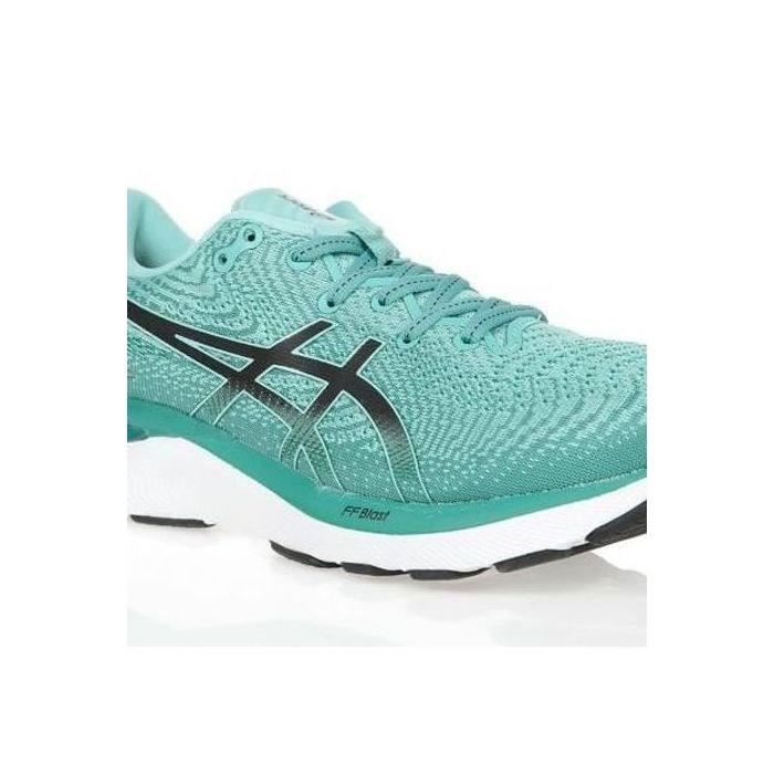 Chaussures de running ASICS GEL CUMULUS 24 Femme Vert Noir Cdiscount Sport