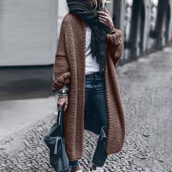 Gilet long 2025 marron