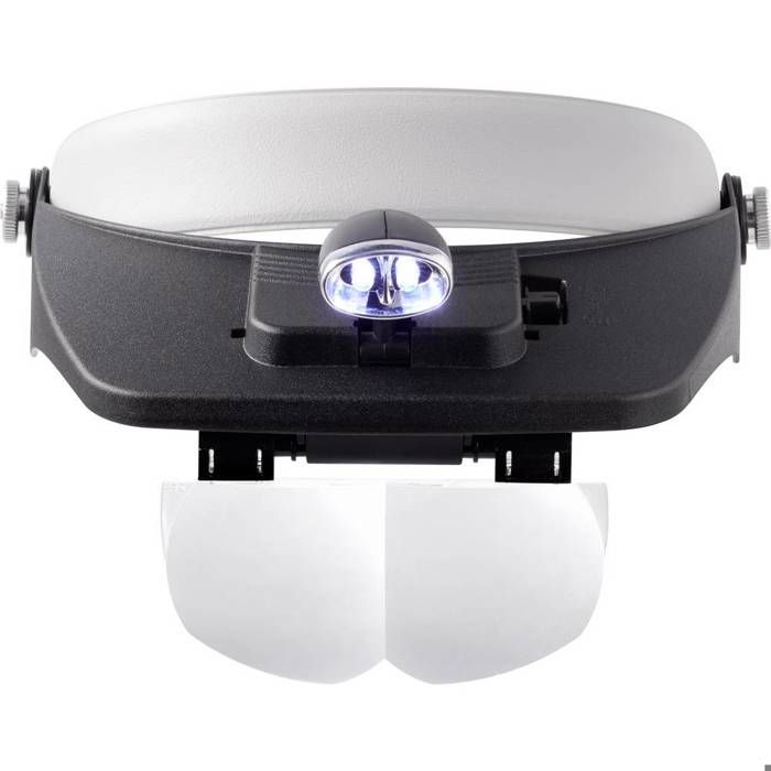 GABRIELLE Lunettes Loupe Frontale Rechargeable Avec Lumière LED, Mains Libres Et 6 Lentilles Amovibles Pour Travaux Rapproches Lecture Bijoux Travaux Manuels Reparation 82000m 81495857