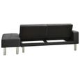 1712E-CO Moderne Canapé-lit Confortable Sofa de Salon modulaire 3 places - Canapé d'angle convertible réversible clic clac Gris Simi-3