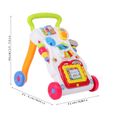 Qutianshop® Trotteur de Bébé Fille Garçon, Chariot de Marche de Bébé Jouet pour Apprendre à Marcher avec Musique-3