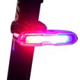 110 Lumens Feu Arrière Vélo Puissant, Lampe Vélo LED Rechargeable USB avec 5 Modes Fixe / Flash-3