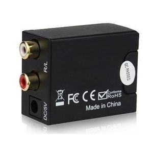 PROZOR DAC Convertisseur Audio 192kHz Numérique Vers Analogique Avec Télécommande - Coaxial Toslink Vers RCA 3.5mm