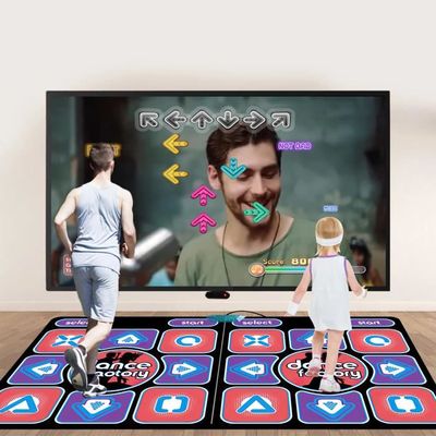 Tapis De Danse Double – 100 Chansons, 65 Jeux, Connexion TV/PC – Électronique, Antidérapant, Dès 3 Ans
