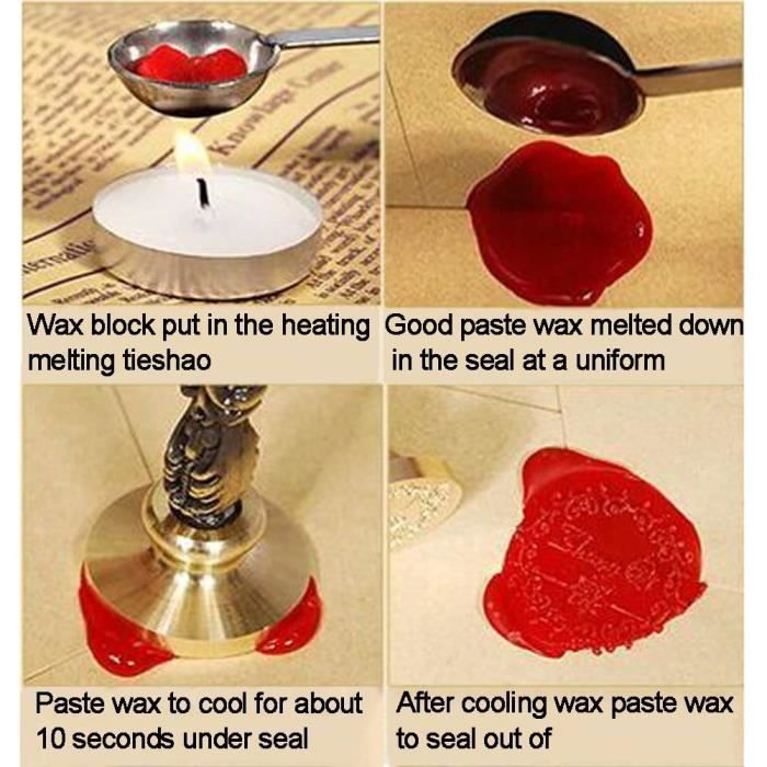 Craspire Sceau De Cire Lettre B Tampons De Cire à Cacheter Alphabet 15mm En Métal Doré