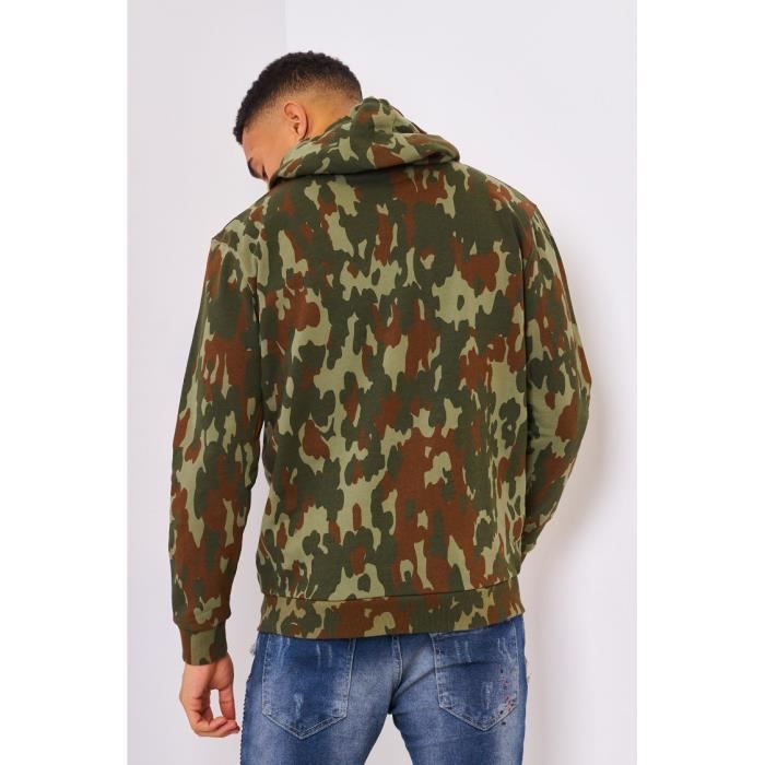 Sweat Primero camo OH vert Ellesse SHK12433 Vert Cdiscount Pret a Porter