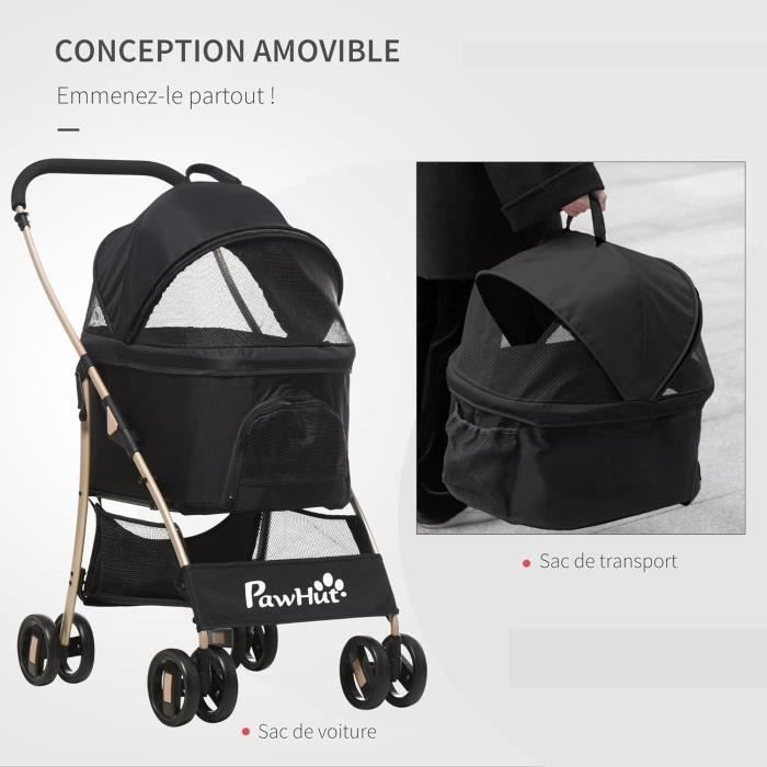 Poussette avec shop nacelle pour voiture