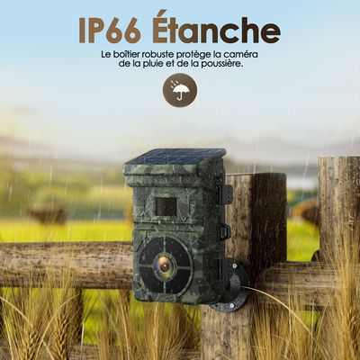 Caméra De Chasse ZYJDGNNY 2.7K 1580P 58MP - Vision Nocturne Infrarouge - Étanchéité IP66 - Carte SD 32Go Incluse