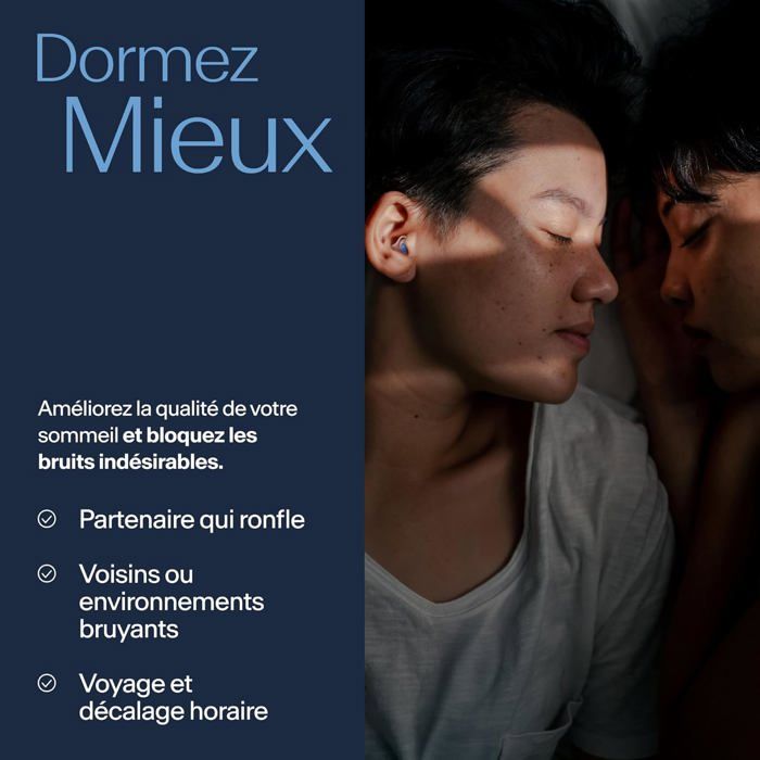 Bouchons D'oreille Alpine SleepDeep - Pour Mieux Dormir - Réduction Bruit Quotidien
