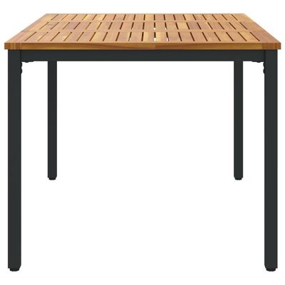 Tables d'appoint de jardin 2 pcs gris rotin bois massif