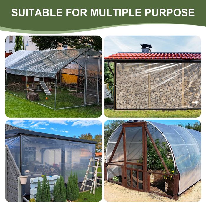 Bâche Imperméable Avec œillets - 3 X 5 Cm - Film Plastique