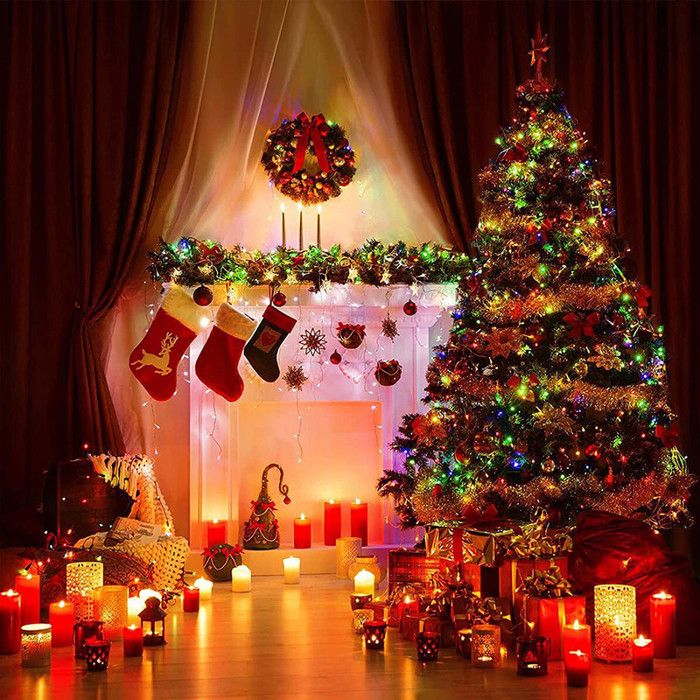 Guirlande Lumineuse LED Noël 30 Mètres - 300 LED Multicolores, 8 Modes, Télécommande - Pour Intérieur Et Extérieur - 4