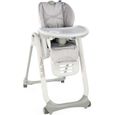 CHICCO Chaise Haute Polly 2 Start - 4 Roues happy silver-0