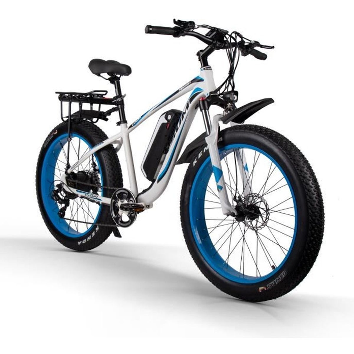 Vélo électrique 1000W Ebike, Batterie 48V, 26'' Fat Tire VTT, Pedelec pour Femme et Homme